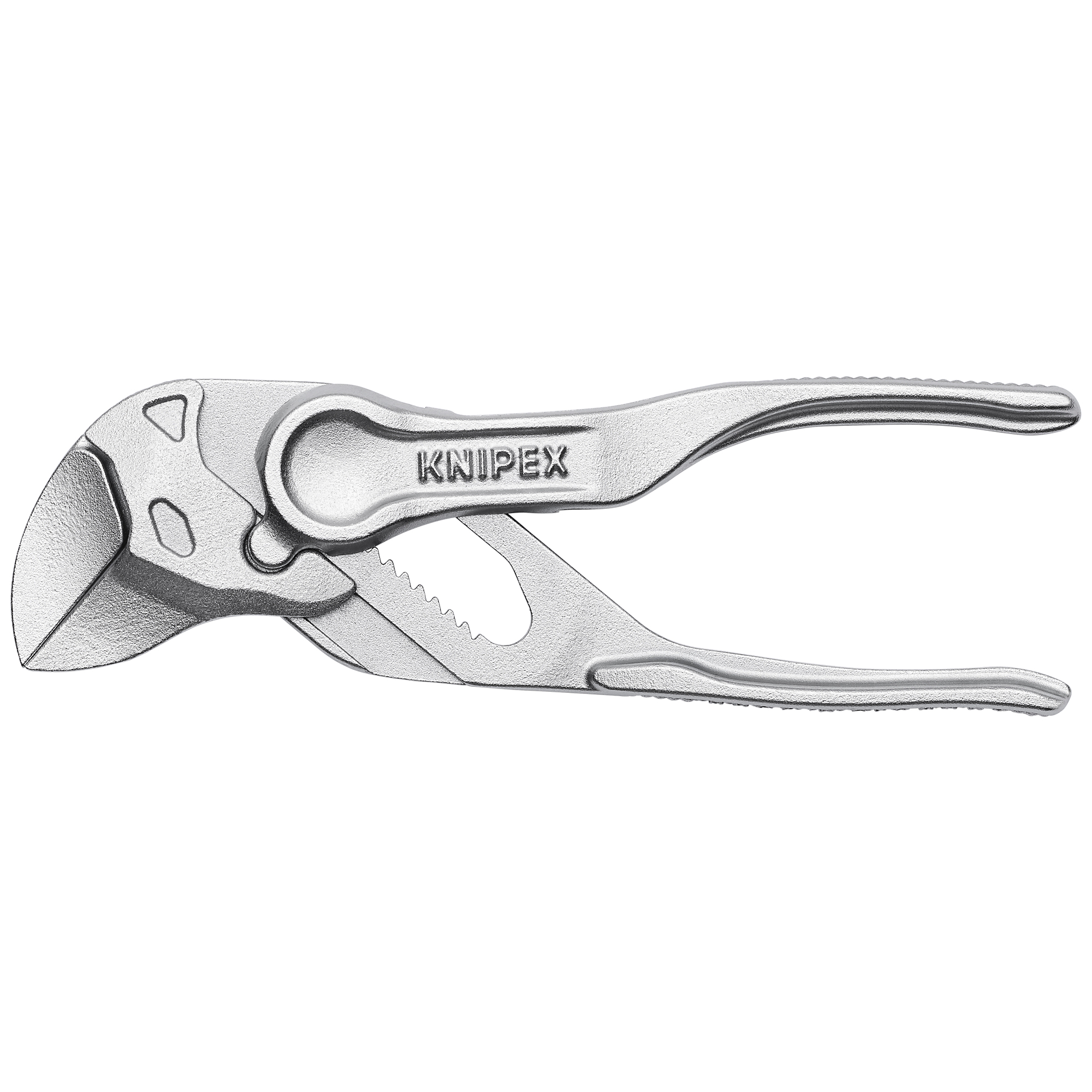 KNIPEX, Pliers Wrench XS, Embossed, Bulk, 4in., Pieces (qty.) 1 Jaw Capacity 0.75 in, Model# 86 04 100
